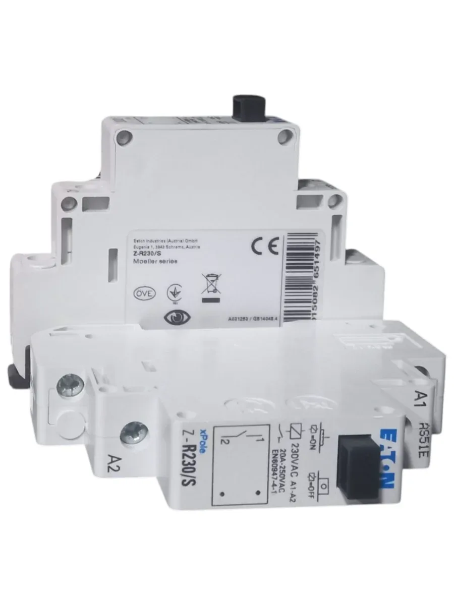 Eaton Z-R230/S Moeller Tesisat Rölesi (20A, 230VAC Bobin, 1NA / 1NO Kontak, Sıfır - Orijinal Kutulu)
