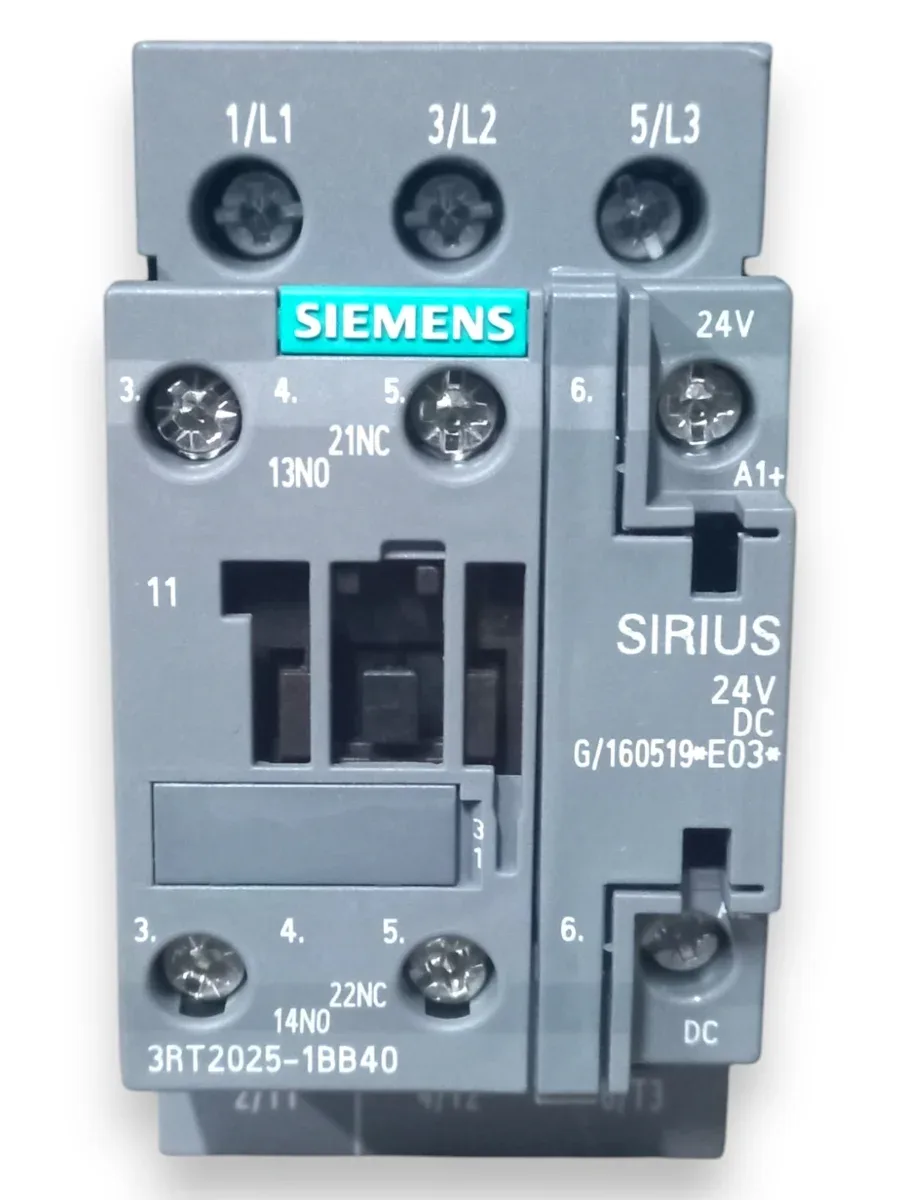 Siemens SIRIUS 3RT2025-1BB40 7.5kW 17A Güç Kontaktörü 24V DC 