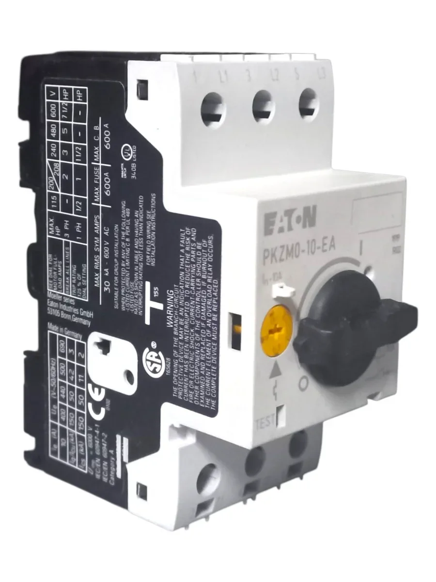 Eaton PKZM0-10-EA Moeller Serisi Motor Koruma Şalteri (6.3-10A, Termik Manyetik Koruma, IE3 Uyumlu)