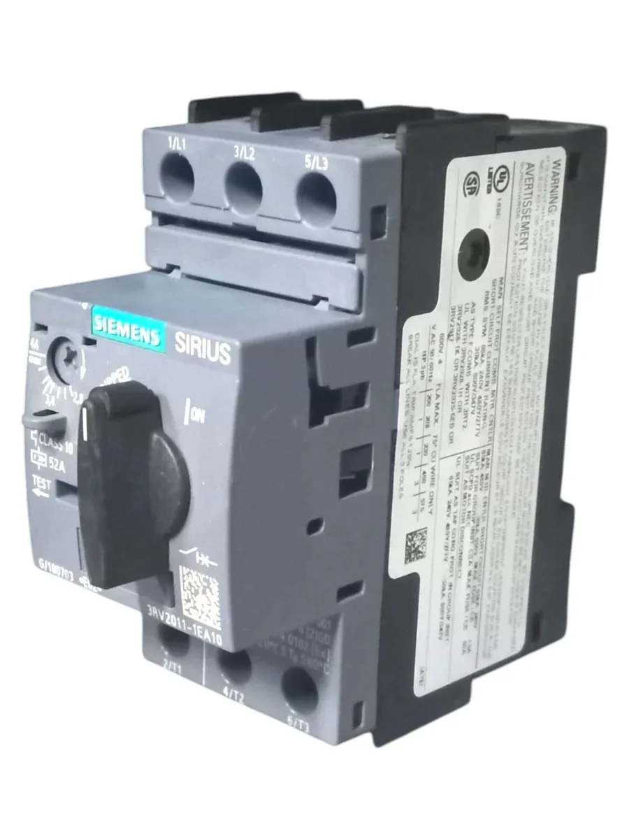 Siemens SIRIUS 3RV2011-1EA10 Motor Koruma Şalteri (2.8-4A, S00 Kasa, 1.5kW, 100kA, Termik Manyetik) - Görsel 2