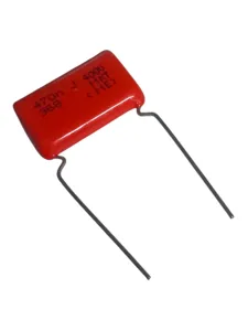 470nF 400V Damla Tipi Polyester Kondansatör - 0.47uF Kutupsuz Film Kondansatör (Yüksek Voltaj, THT Bacaklı)