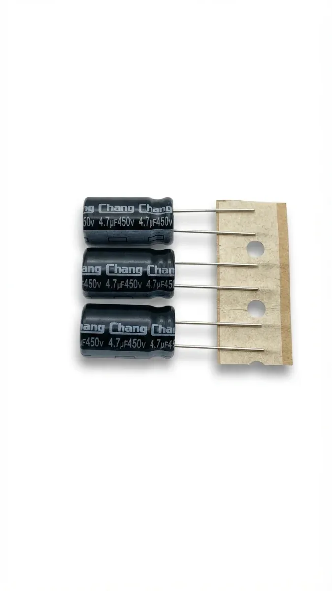 Chang 4.7µF 450V RL Serisi Radyal Elektrolitik Kondansatör (105°C)