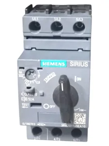 Siemens SIRIUS 3RV2011-1EA10 Motor Koruma Şalteri (2.8-4A, S00 Kasa, 1.5kW, 100kA, Termik Manyetik)