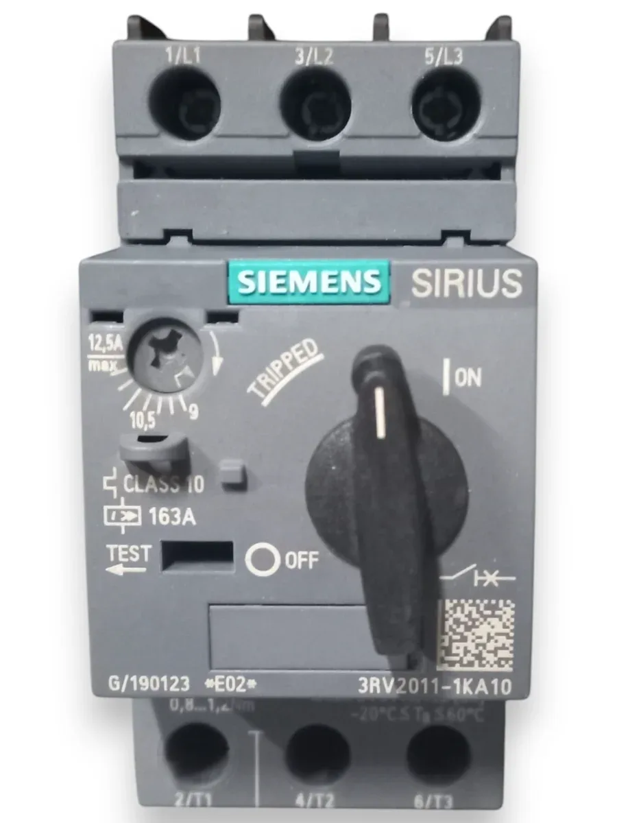 Siemens SIRIUS 3RV2011-1KA10 Motor Koruma Şalteri 9-12.5A 