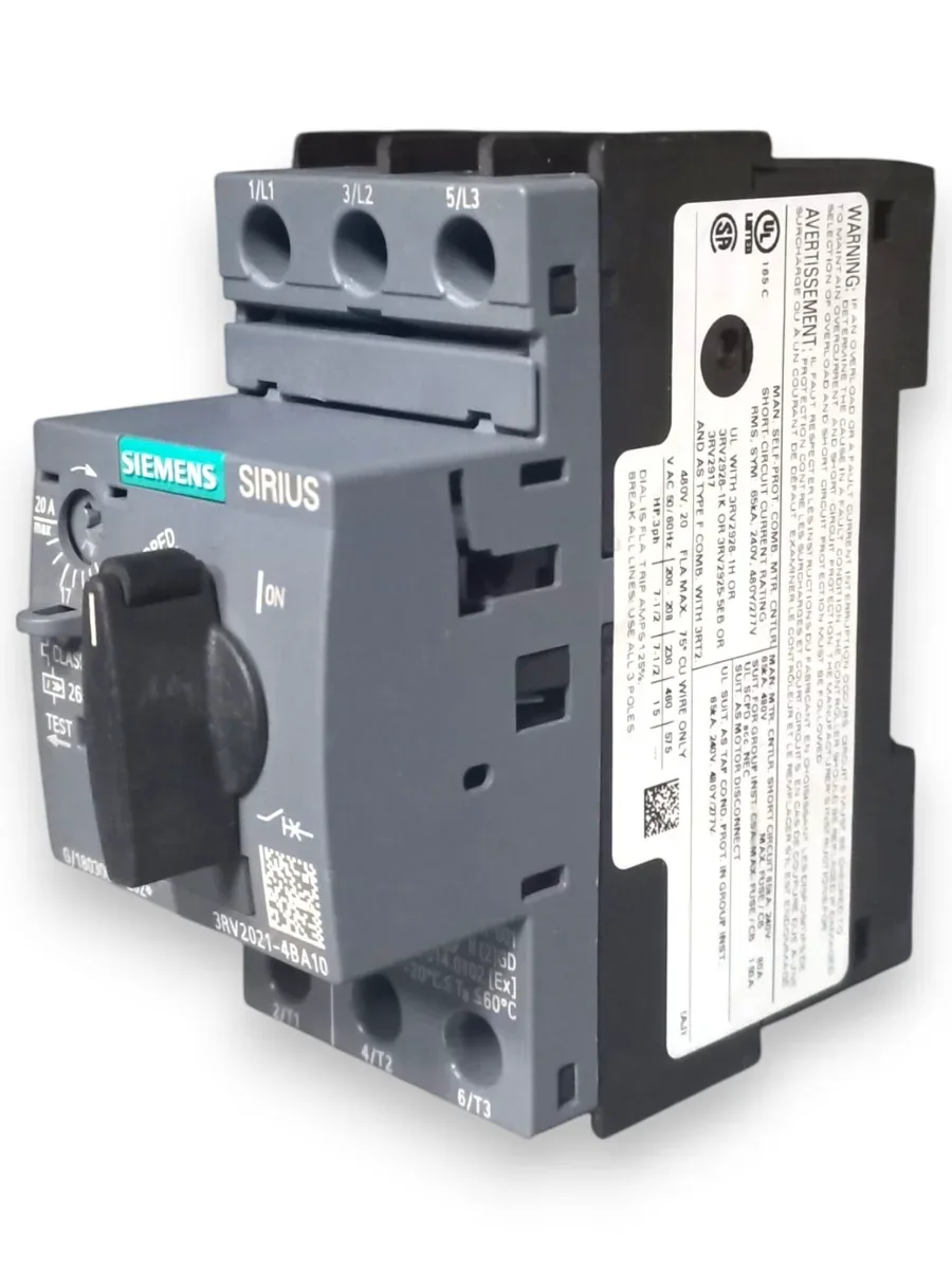 Siemens SIRIUS 3RV2021-4BA10 Motor Koruma Şalteri (13-20A, S0 Kasa, Termik Manyetik) - Görsel 3