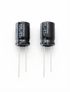 Nichicon 100uF 63V Alüminyum Elektrolitik Kondansatör - PX Serisi 63PX100MEFC8X11.5 (105°C Uzun Ömürlü, THT Radial)
