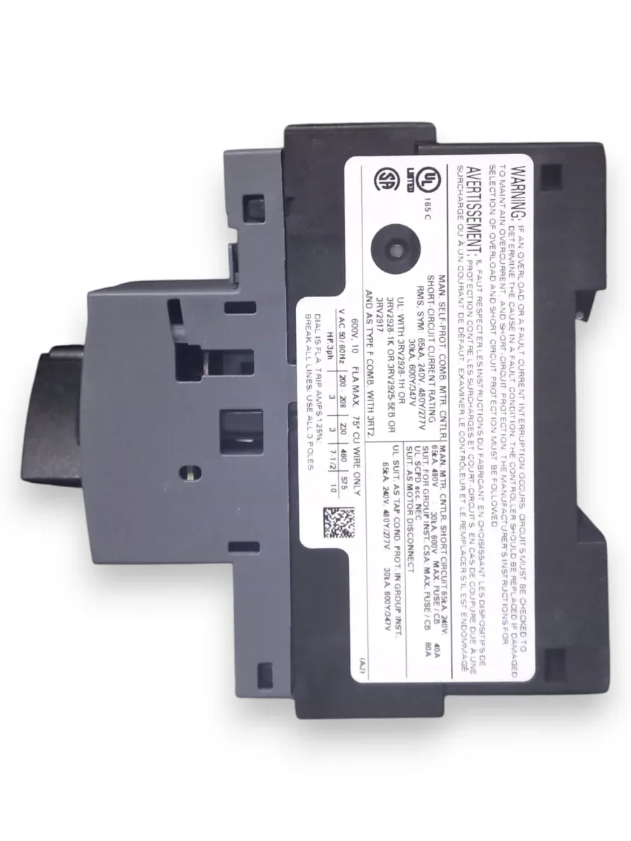 Siemens SIRIUS 3RV2011-1JA10 Motor Koruma Şalteri (7-10A, S00 Kasa, Termik Manyetik) - Görsel 5