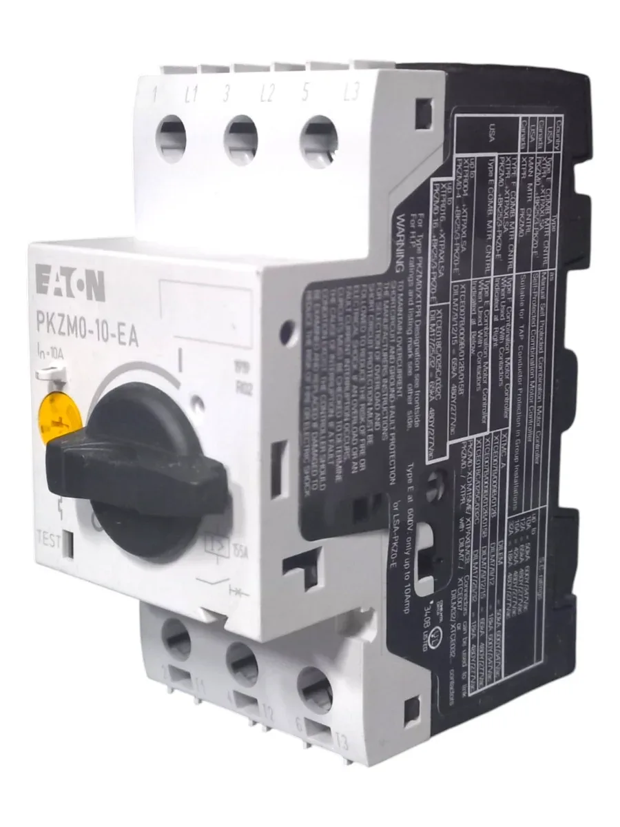 Eaton PKZM0-10-EA Moeller Serisi Motor Koruma Şalteri (6.3-10A, Termik Manyetik Koruma, IE3 Uyumlu) - Görsel 3