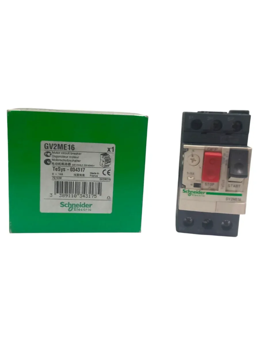 Schneider Electric TeSys GV2ME16 Motor Koruma Şalteri (9-14 Amper, Termik Manyetik, 5.5kW, Sıfır - Orijinal Kutulu) - Görsel 2