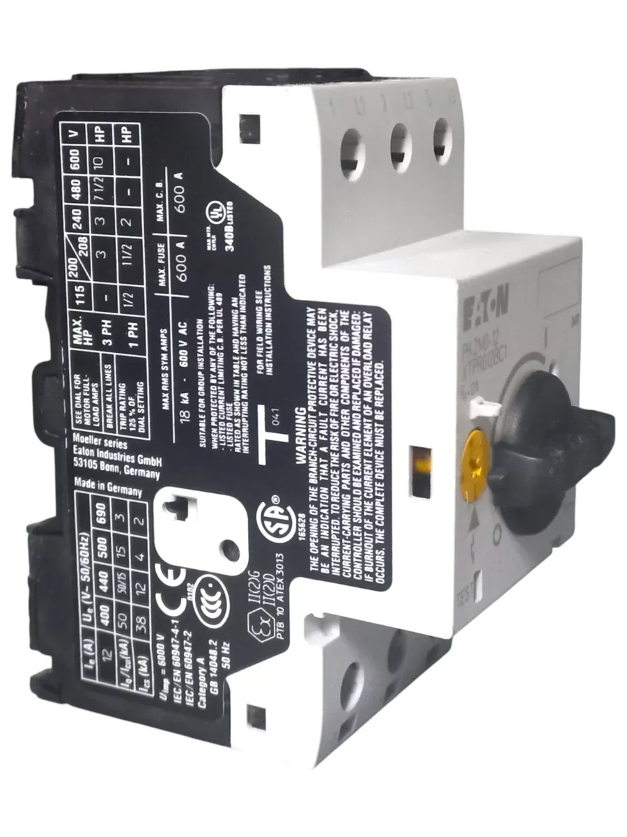 Eaton PKZM0-12 Moeller Motor Koruma Şalteri (8-12A, Termik Manyetik, 5.5kW, Sıfır - Orijinal Kutulu) - Görsel 2