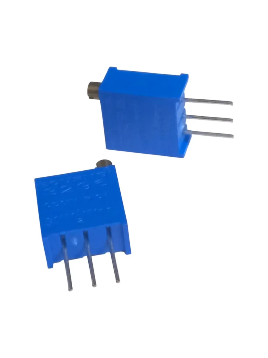 Bourns 3296W 10K Ohm Çok Turlu Trimpot Potansiyometre - 0.5W Üstten Ayarlı Hassas Trimmer (Ürün Kodu: 3296W-1-103LF)