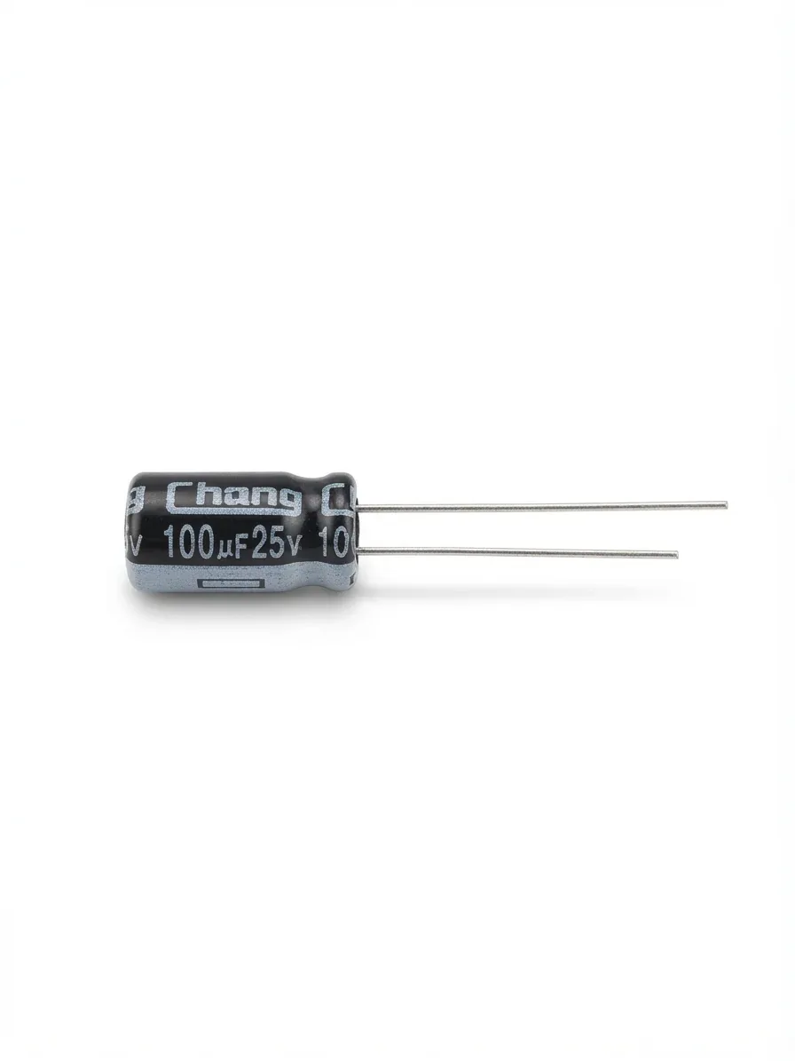 CHANG 100µF 25V Alüminyum Elektrolitik Kondansatör - RV1E101ME054000CE0
