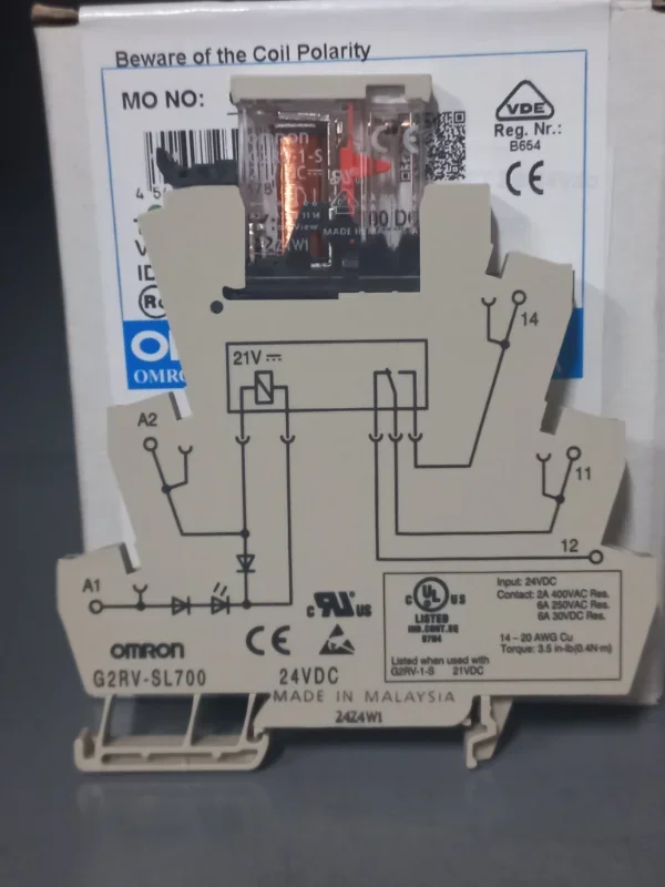 Omron G2RV-SL700 DC24 İnce Tip Slim Pano Rölesi 24V DC