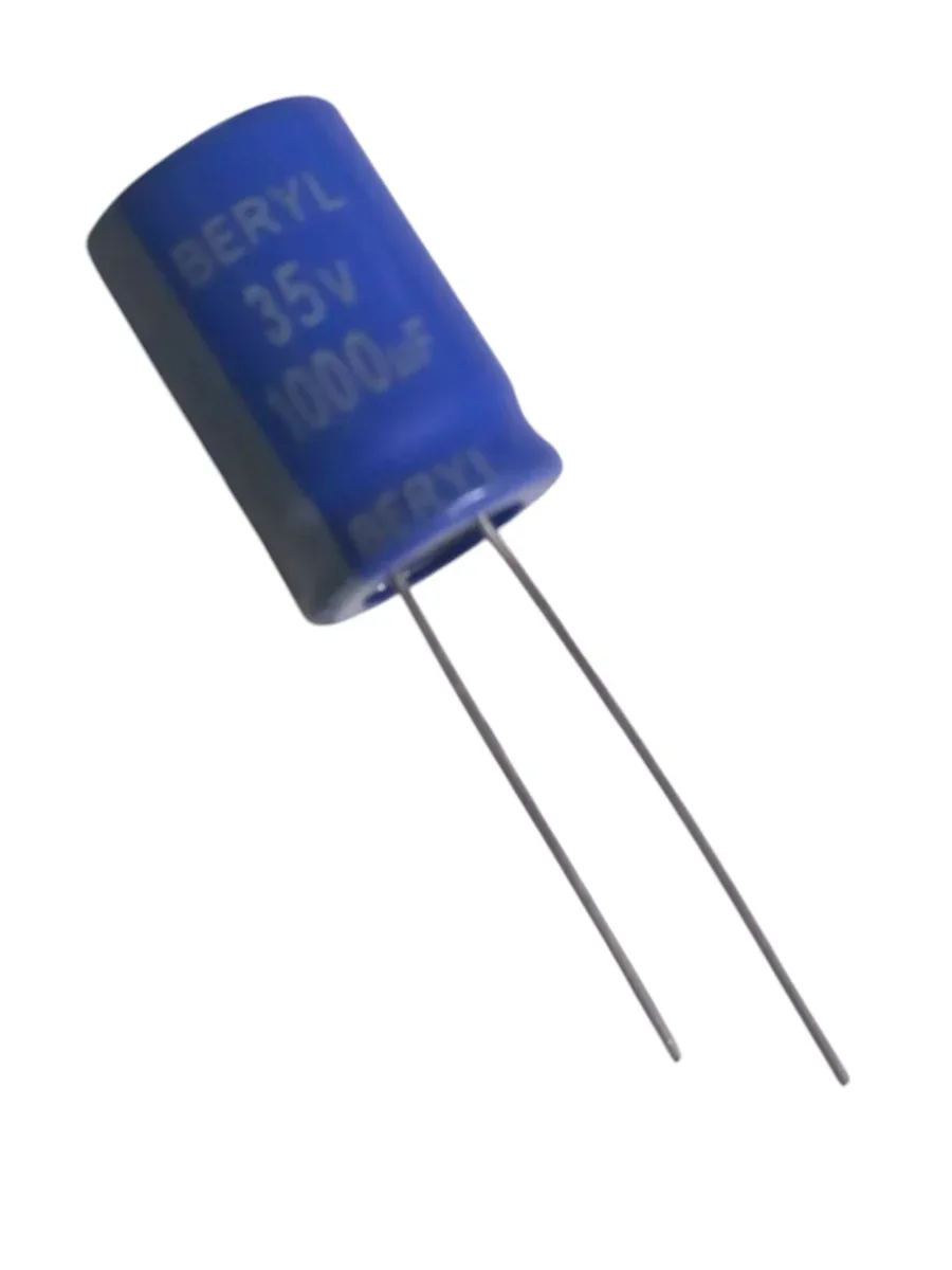 Beryl 1000µF 35V 105°C Radyal Alüminyum Elektrolitik Kondansatör - Mavi