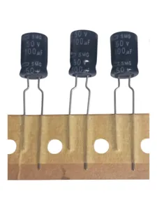 Nippon Chemi-Con 100uF 50V Alüminyum Elektrolitik Kondansatör SMG50VB101M8X11LL - (Minyatür Standart, THT Radial)