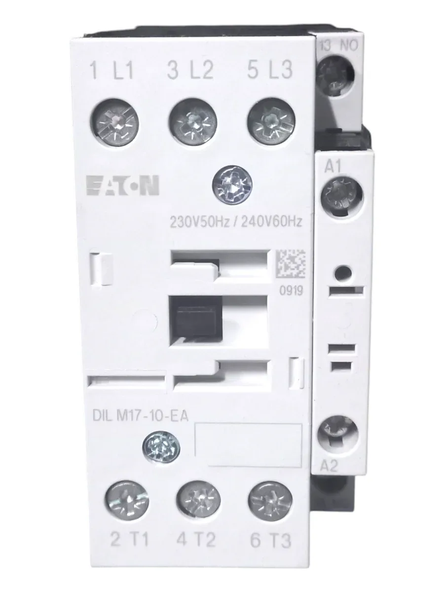 Eaton DILM17-10-EA Moeller Güç Kontaktörü (7.5kW 17A, 3 Kutuplu, 1NA Yardımcı Kontak, Sıfır - Orijinal Kutulu)