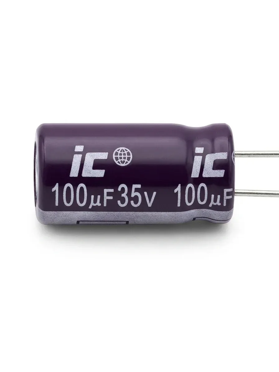 Illinois Capacitor (CDE) 100µF 35V CKEM Serisi 105°C Orijinal Low ESR Elektrolitik Kondansatör (High Frequency)